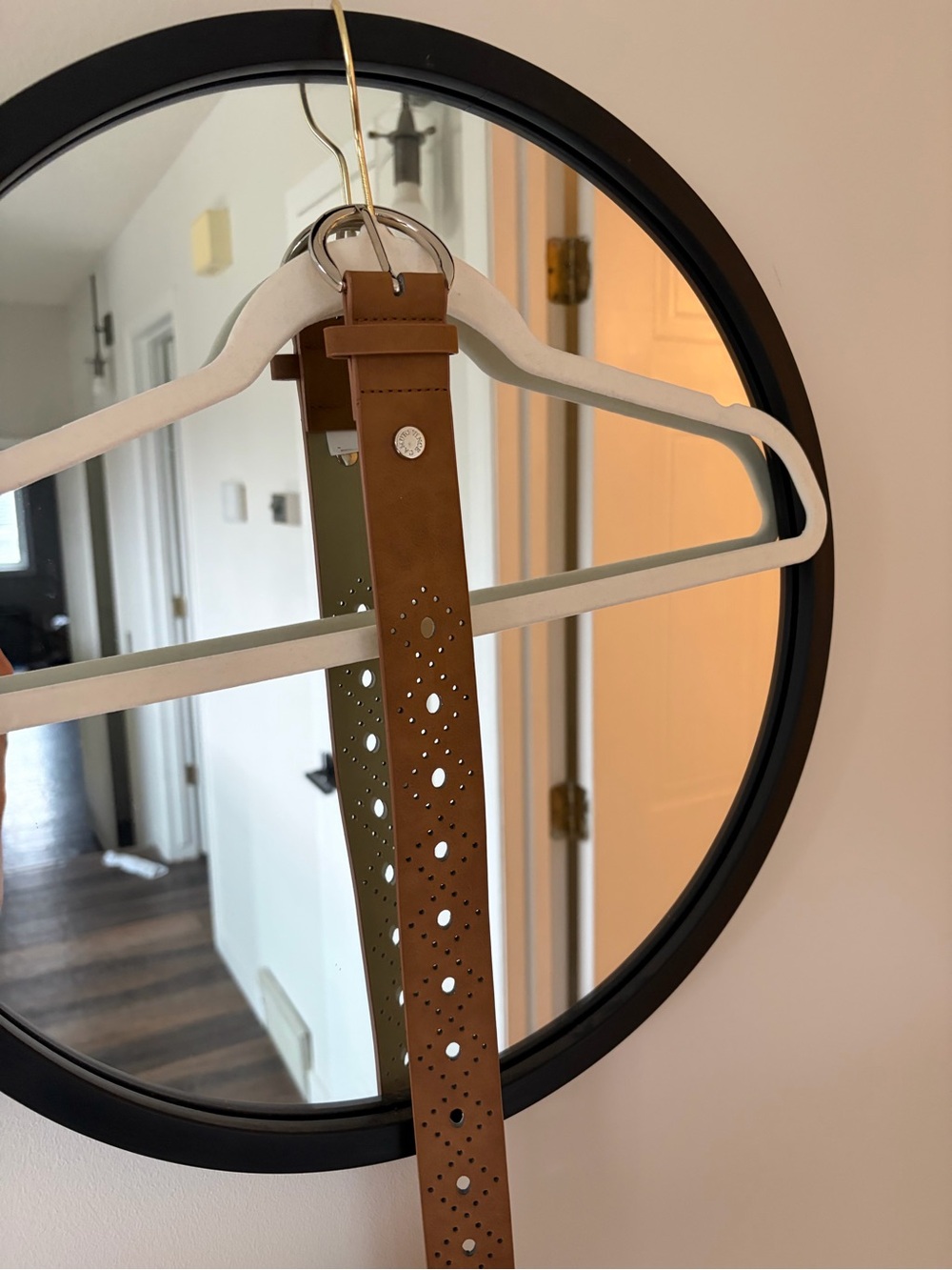 Vince Camuto Brown Suede Belt